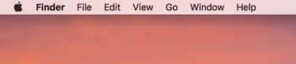 Macintosh Finder Menu