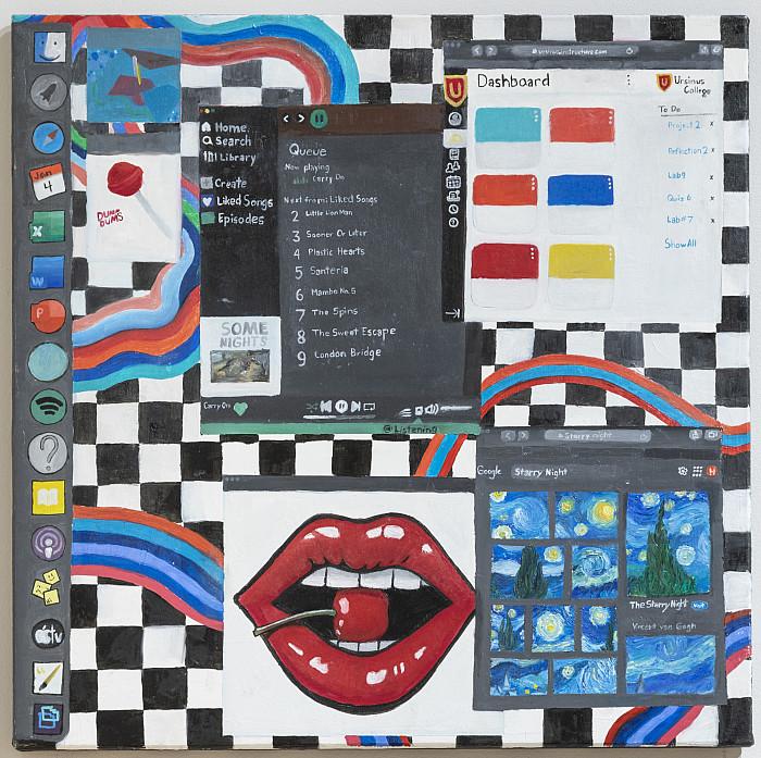 Desktop, a painting by Hannah Bierling '23