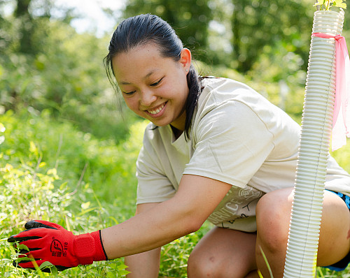 PWC volunteer student candid