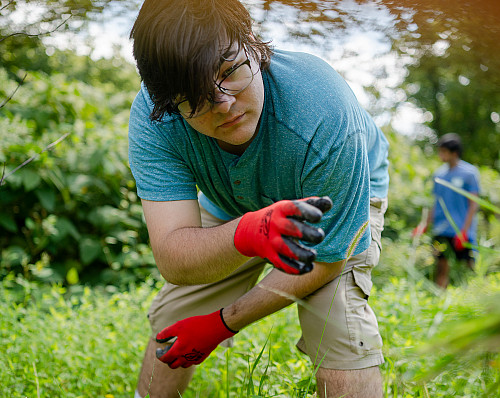 PWC volunteer student candid