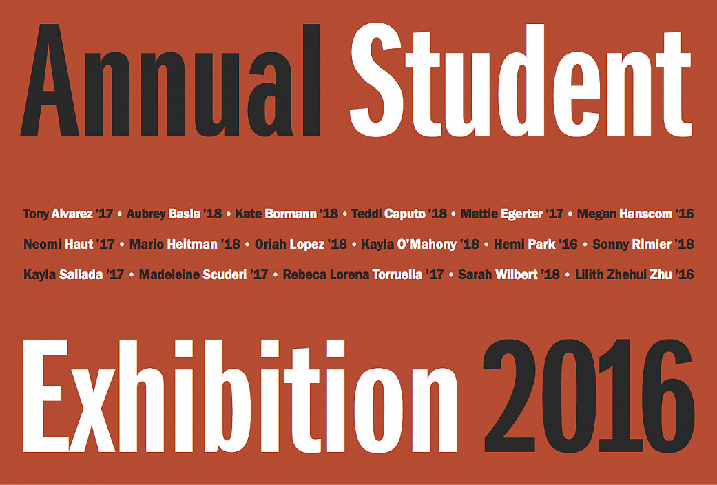 Annual Student Exhibition 2016April - May 2016