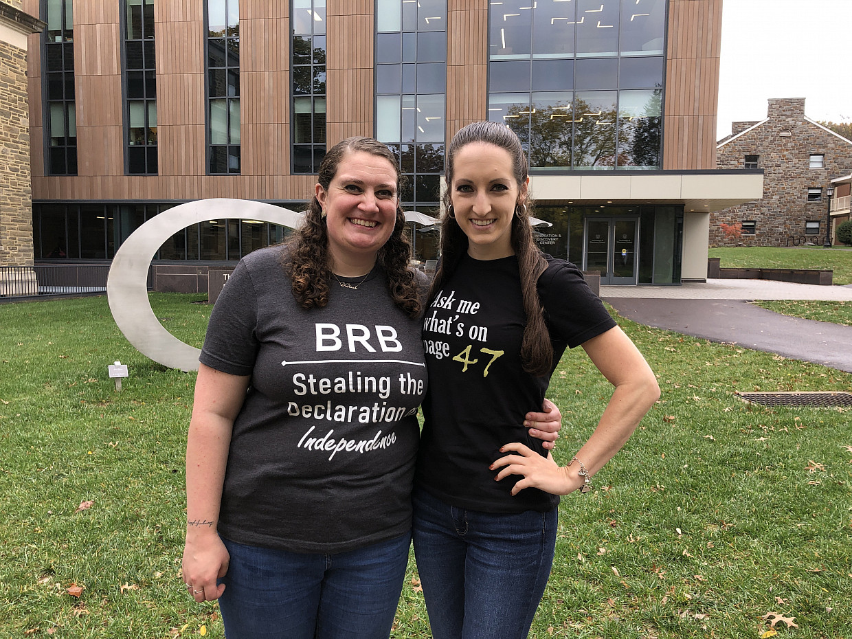 Emily Black '15 and Aubrey Paris '15