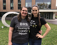 Emily Black '15 and Aubrey Paris '15