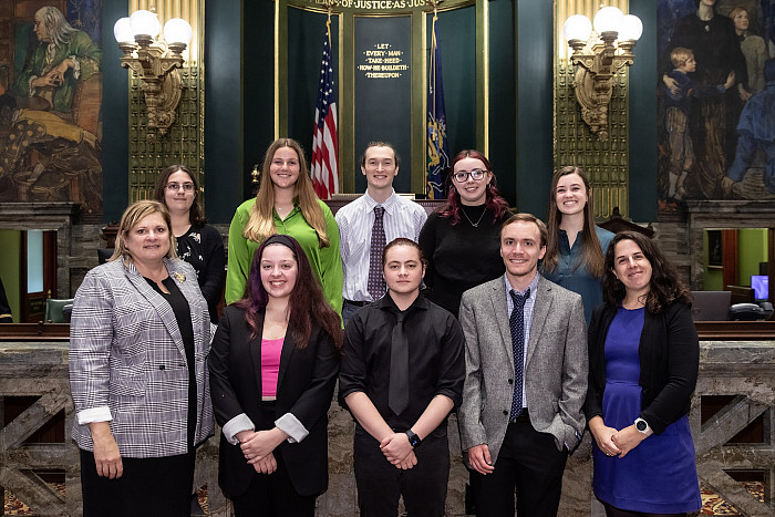 Environmental studies students visited the PA State Capitol on Wednesday, October 4, to meet with our district's elected officials.
