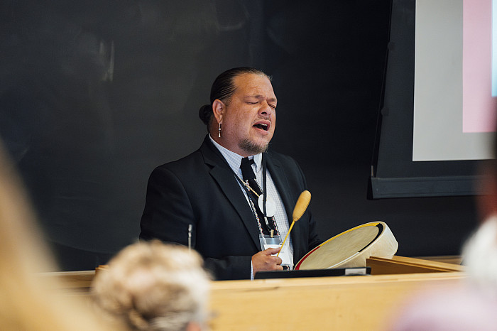 Cultural Education Director Jeremy Johnson at the 2nd Annual Lenape Symposium on August 6, 2024