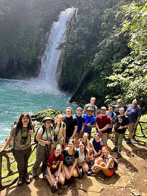 Turquoise waterfall