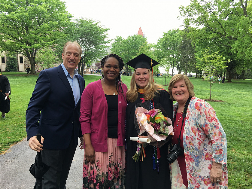 Sara Vukus, 2018 graduate and 2018 president of the Ursinus College Chapter of the Beta Beta Beta...