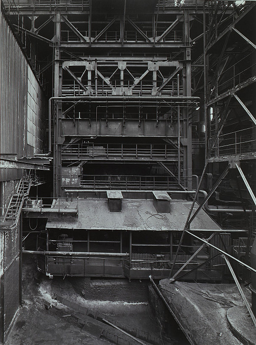 Bernd Becher and Hilla Becher, Partial View of Blast Furnace, Unterwellenborn, Thuringen, Germany, 1991.