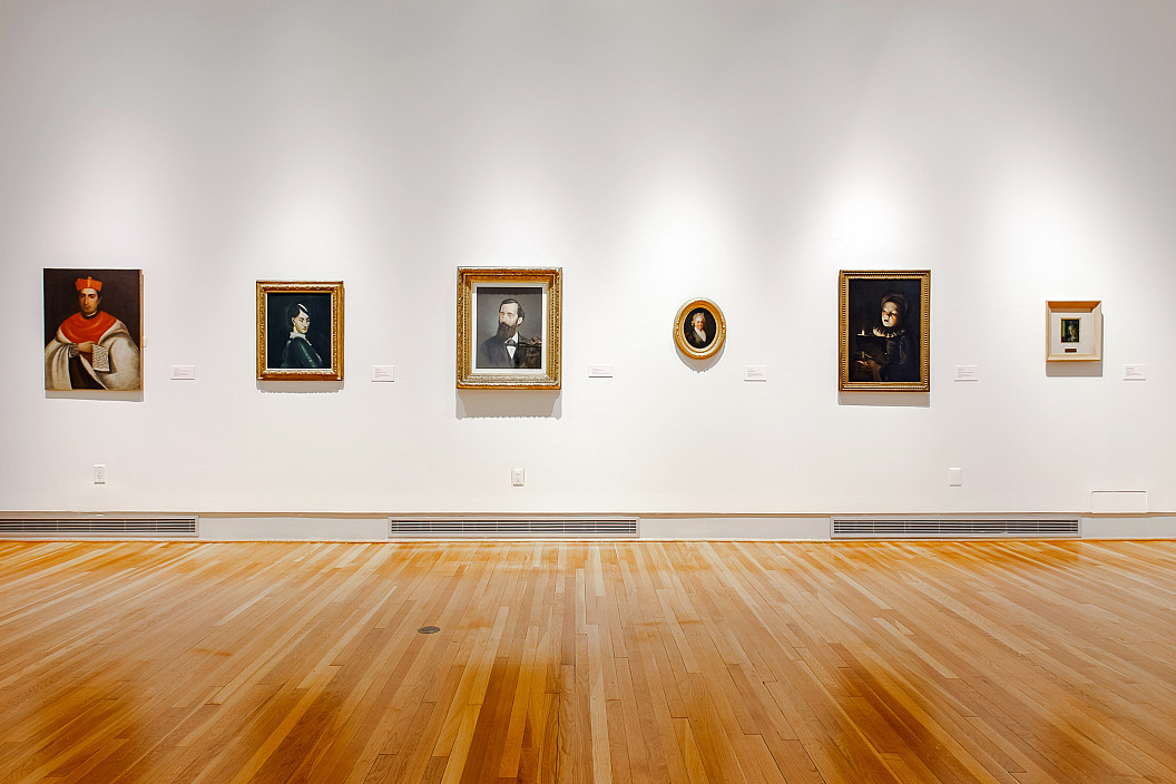 Installation view of Faces