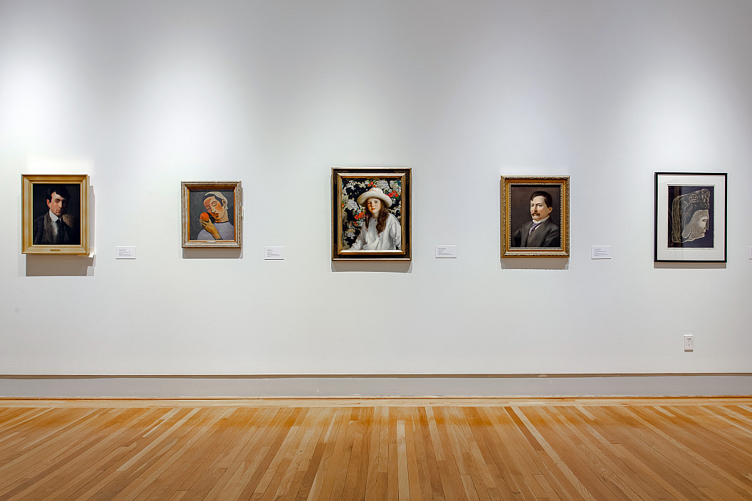 Installation view of Faces