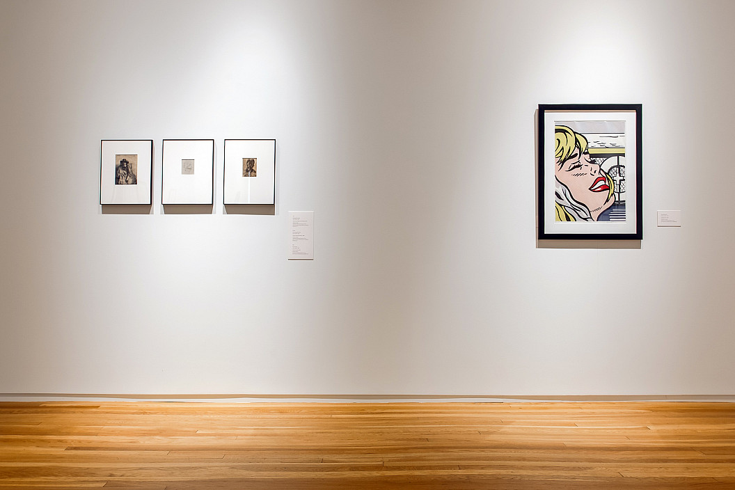 Installation view of Faces