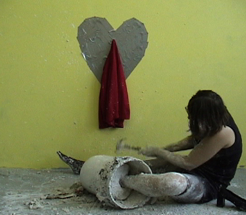 Kate Gilmore, still from ﻿My Love is an Anchor?, 2004