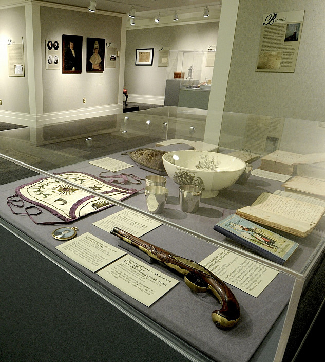 Installation view of Pastors & Patriots The Muhlenberg Family of Pennsylvania.