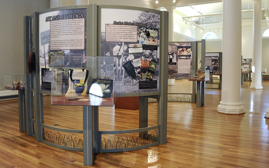 Installation view of Grass Roots: African Origins of an American Art.