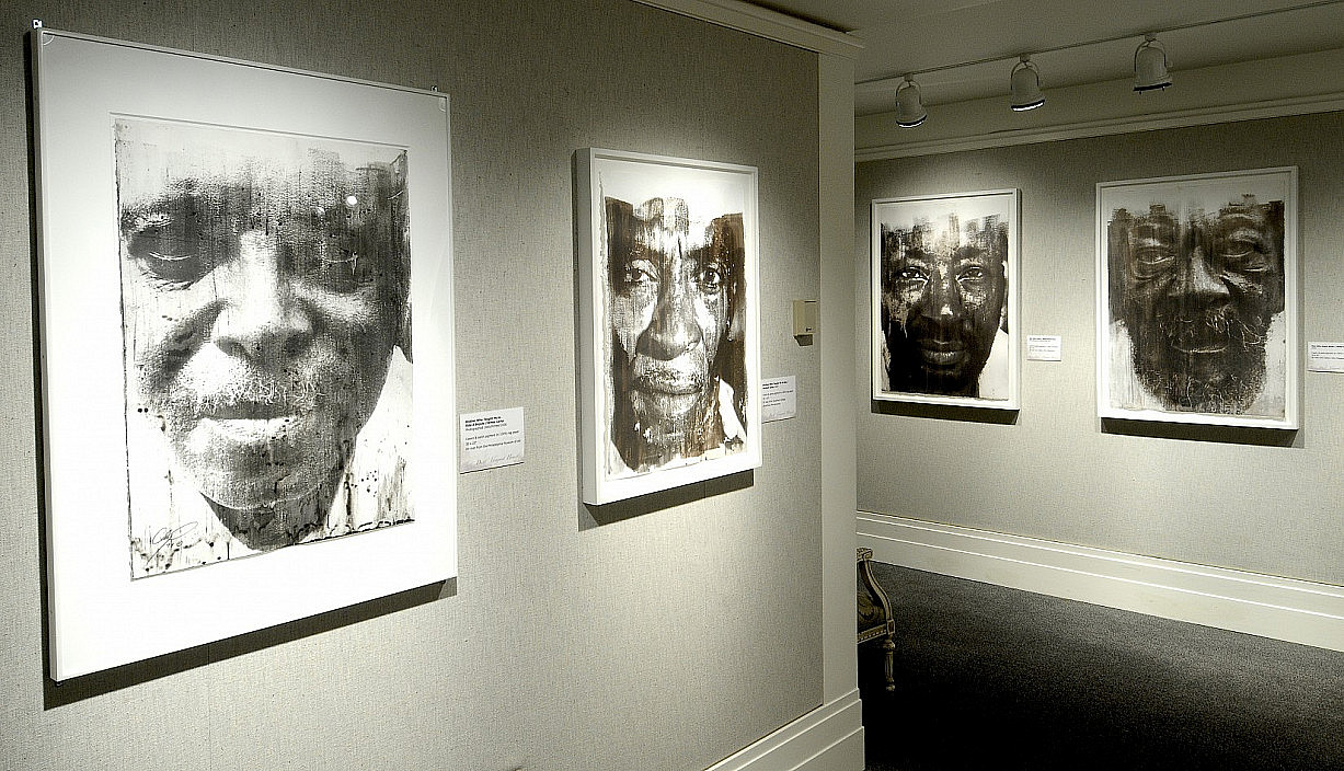 Installation view of Dust Shaped Hearts: Photographs by Donald E. Camp.