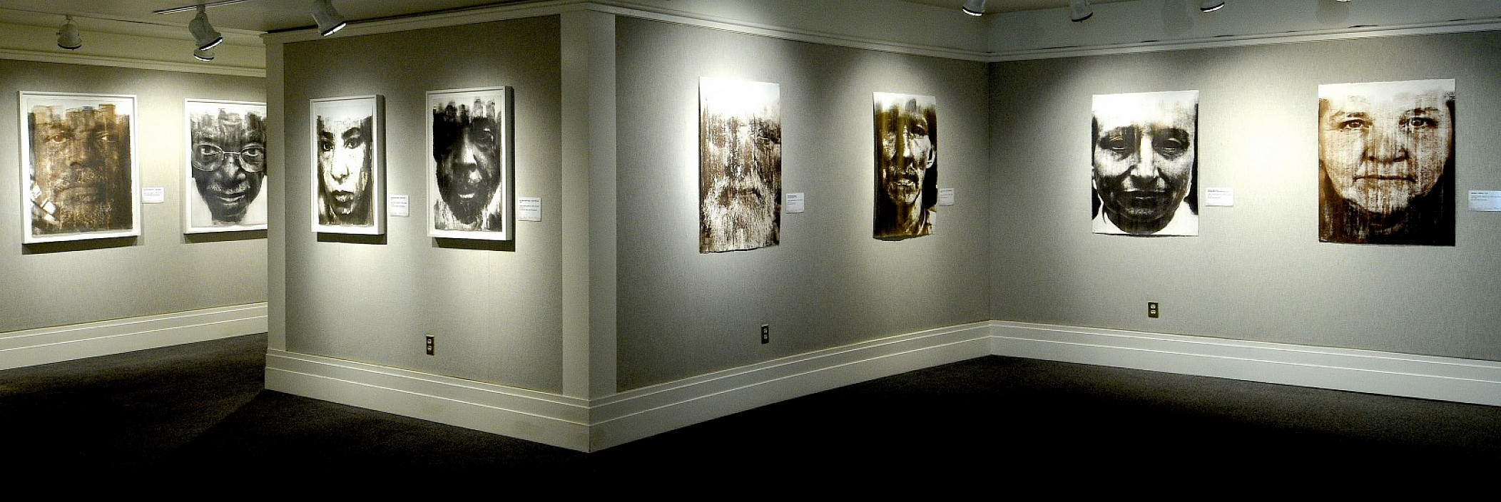 Installation view of Dust Shaped Hearts: Photographs by Donald E. Camp.