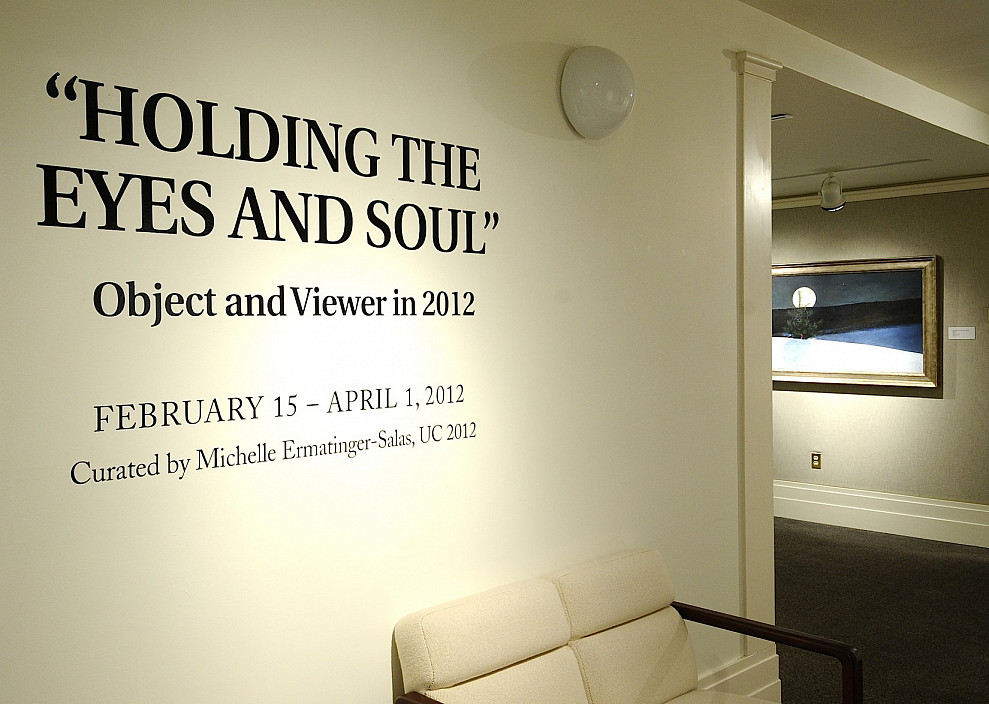 Installation view of Holding the Eyes and Soul: Object and Viewer in 2012.