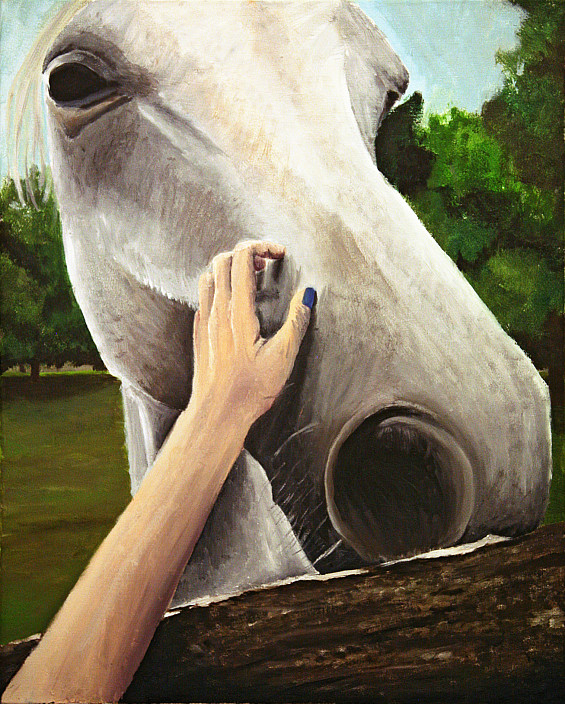 Julia Huff, Hand on Horse, 2019.