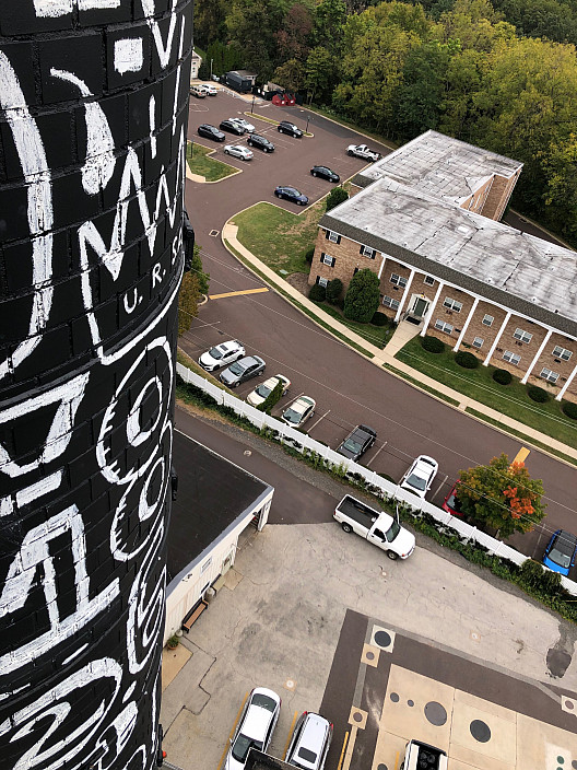 View from the top of the smokestack