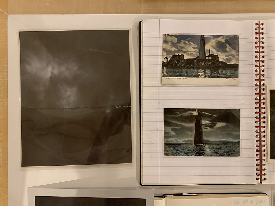 Chuck Kelton's notebooks used in the process of creating his photographs