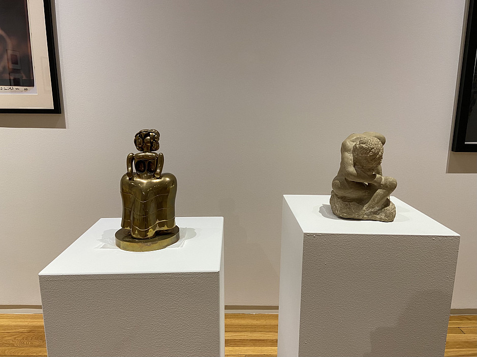 Left: Miguel Berrocal, Menina II, 1983. Right: L. Musulin, Torso, n.d.