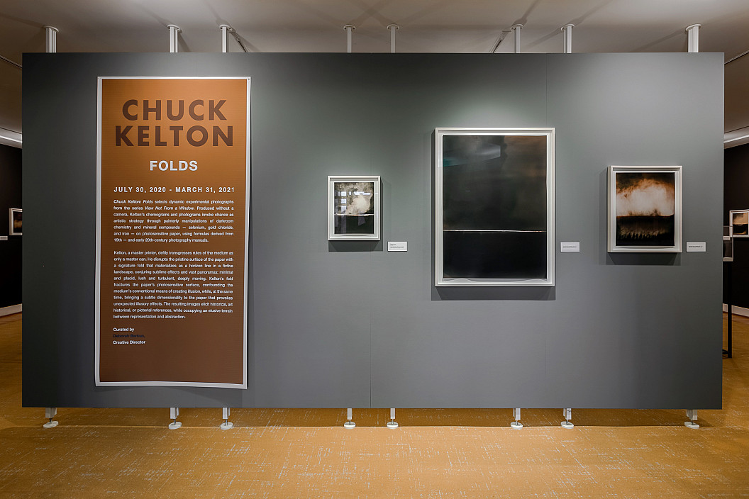 Installation view of Chuck Kelton: Folds