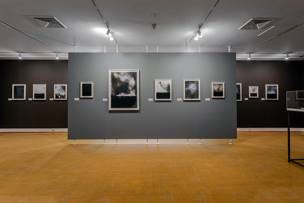 Installation view of Chuck Kelton: Folds