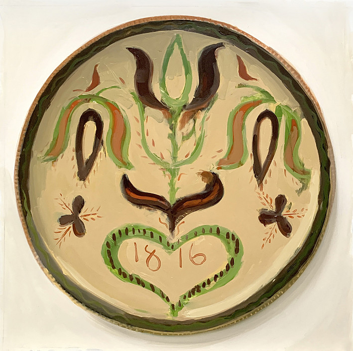 Carrie Mae Smith, 1816 Sgraffito Plate, 2021.