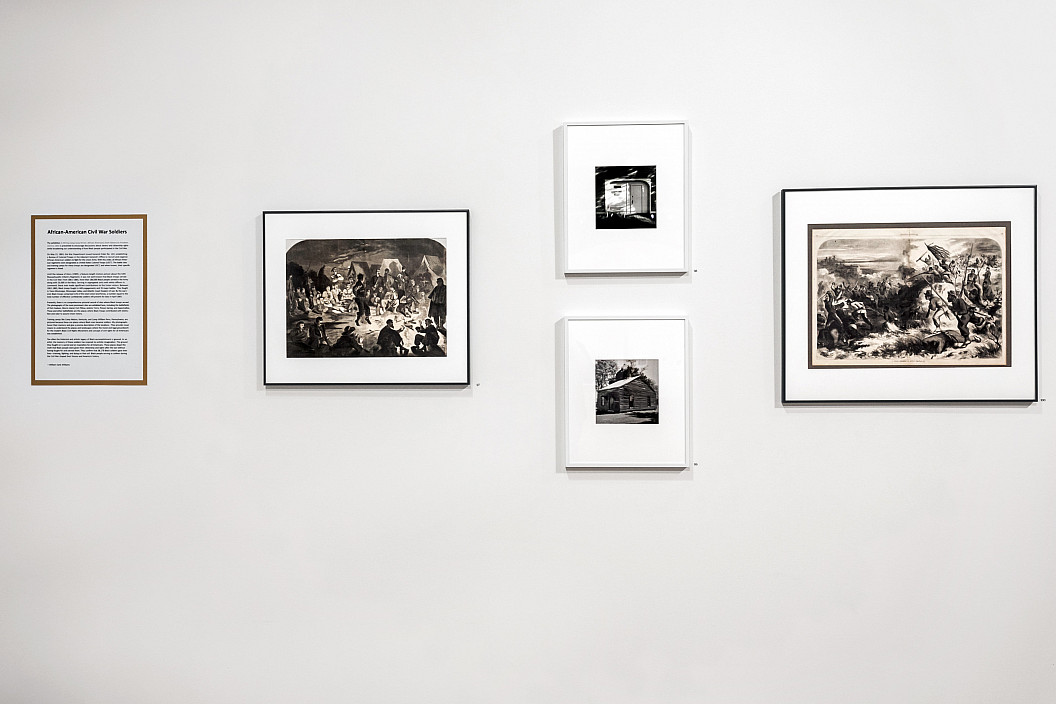 Installation view of A Stirring Song Sung Heroic: African Americans from Slavery to Freedom, 1619 to 1865