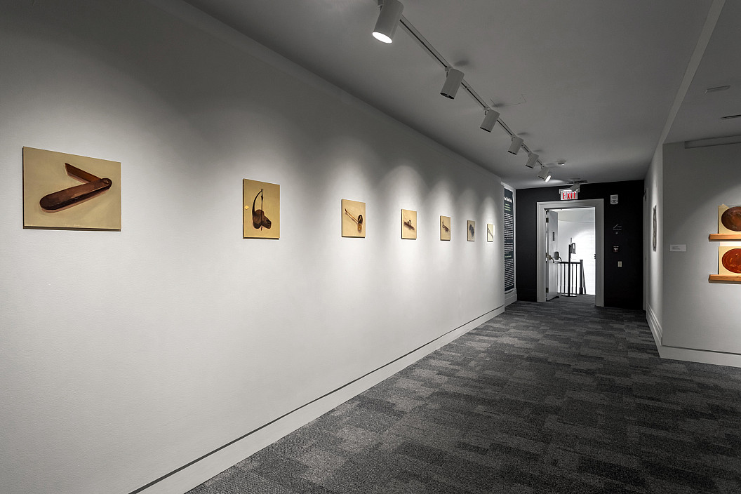 Installation view of Absent yet Present: A Painterly Dialogue with the Pennsylvania German Collection