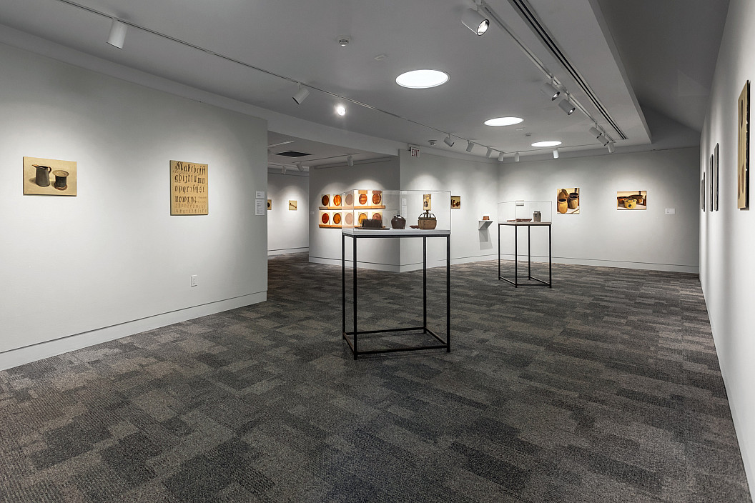 Installation view of Absent yet Present: A Painterly Dialogue with the Pennsylvania German Collection