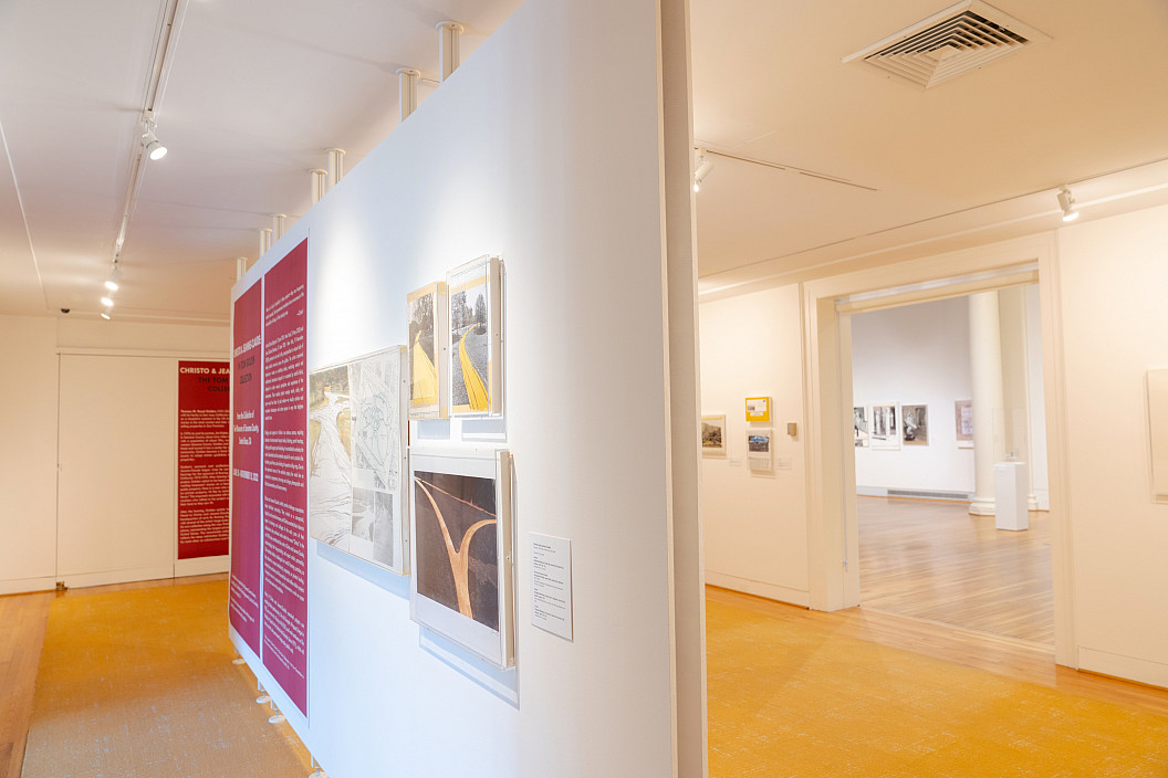 Installation view of Christo and Jeanne-Claude: The Tom Golden Collection