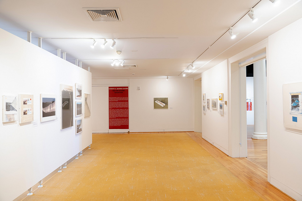 Installation view of Christo and Jeanne-Claude: The Tom Golden Collection