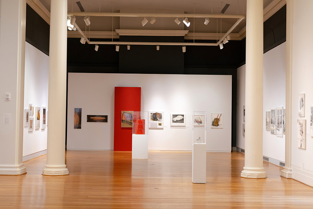 Installation view of Christo and Jeanne-Claude: The Tom Golden Collection