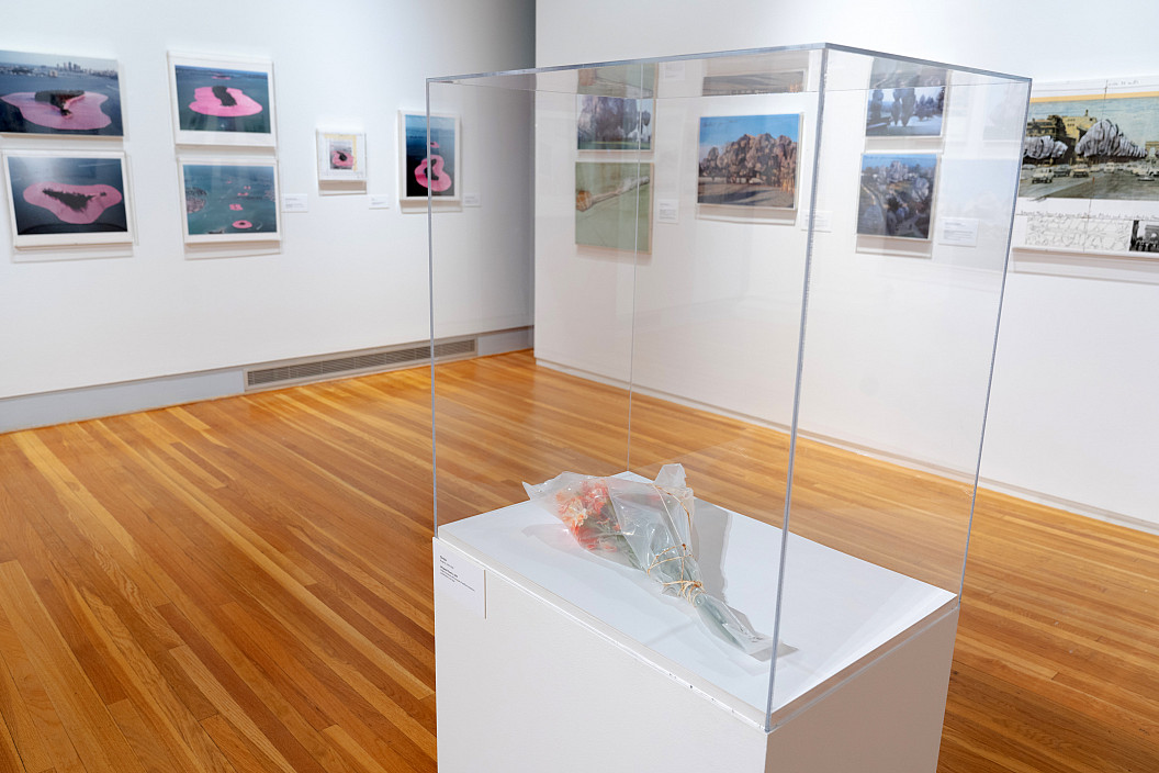 Installation view of Christo and Jeanne-Claude: The Tom Golden Collection