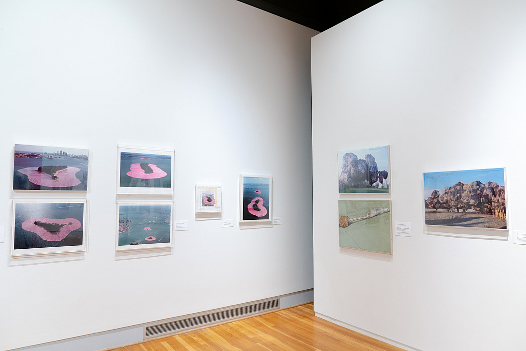 Installation view of Christo and Jeanne-Claude: The Tom Golden Collection