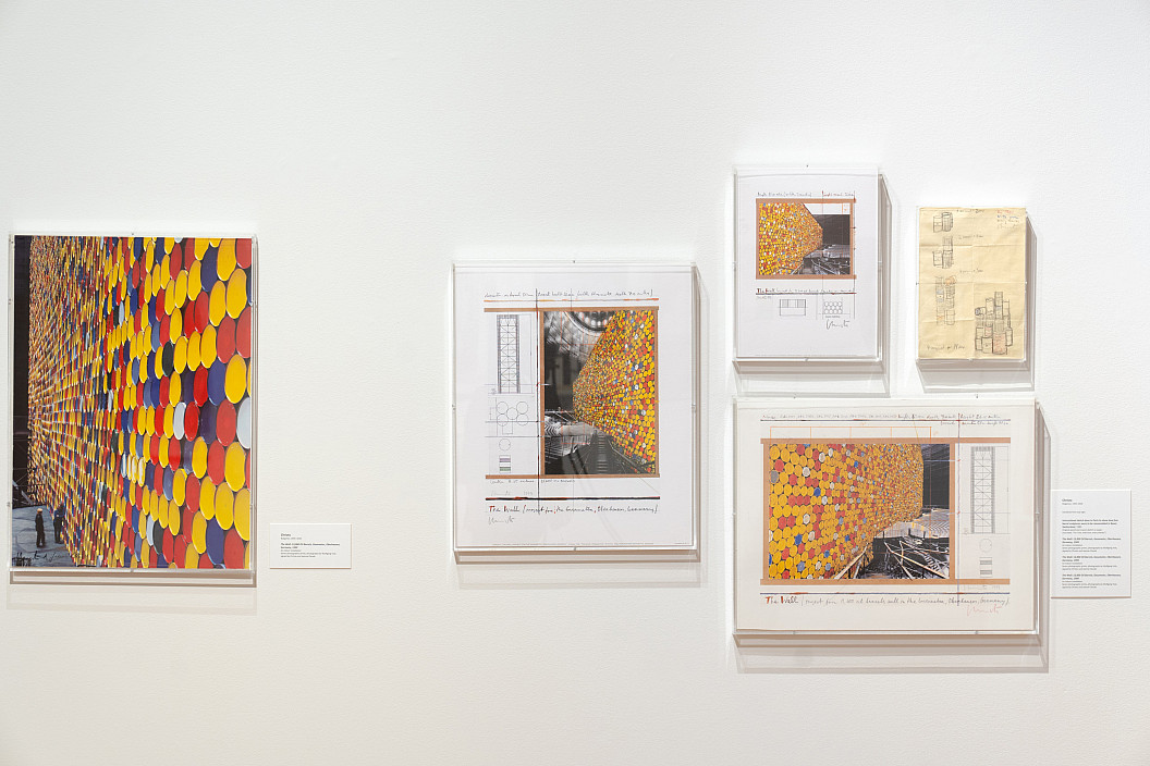 Installation view of Christo and Jeanne-Claude: The Tom Golden Collection