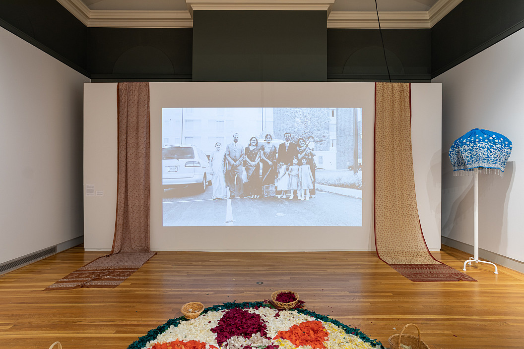 Installation view of Mekha Varghese '23's work in ASE 2023.