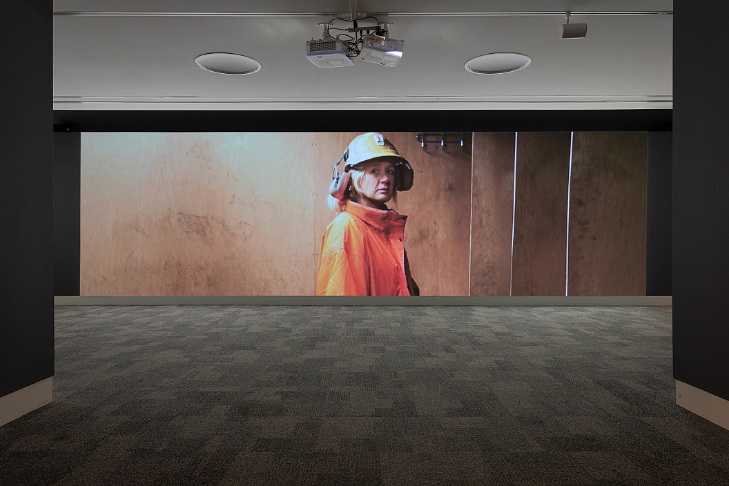 Installation view of Janet Biggs: Imagination and Desire in a Northern Landscape.