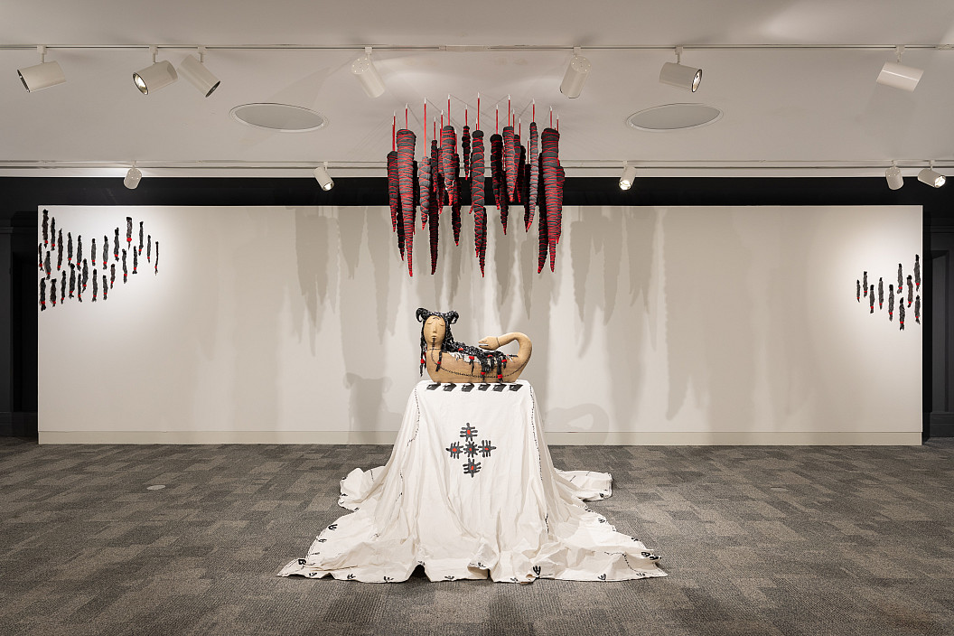 Installation view of 2024 exhibition ?amaran ???????: Threads of Transformation.