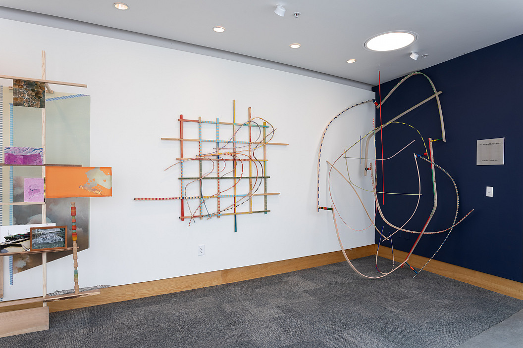 Installation view of 2024 exhibition Adriane Colburn: Paths of Extraction.