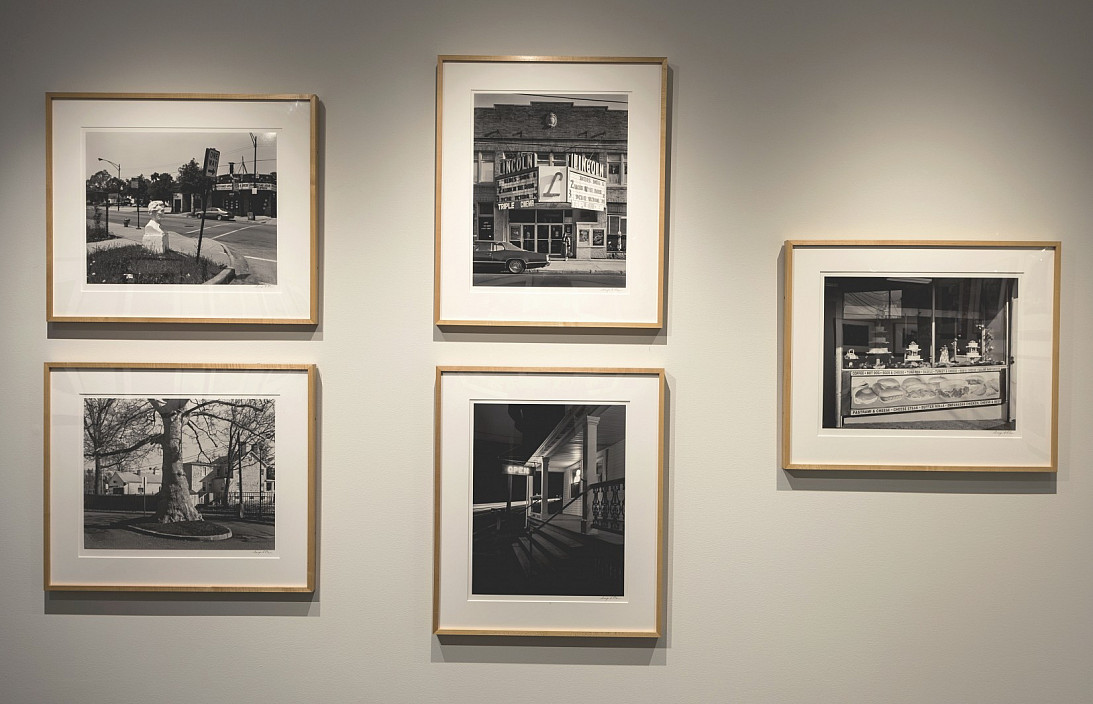 Installation view of George Tice: Seldom Seen + Big Platinums.