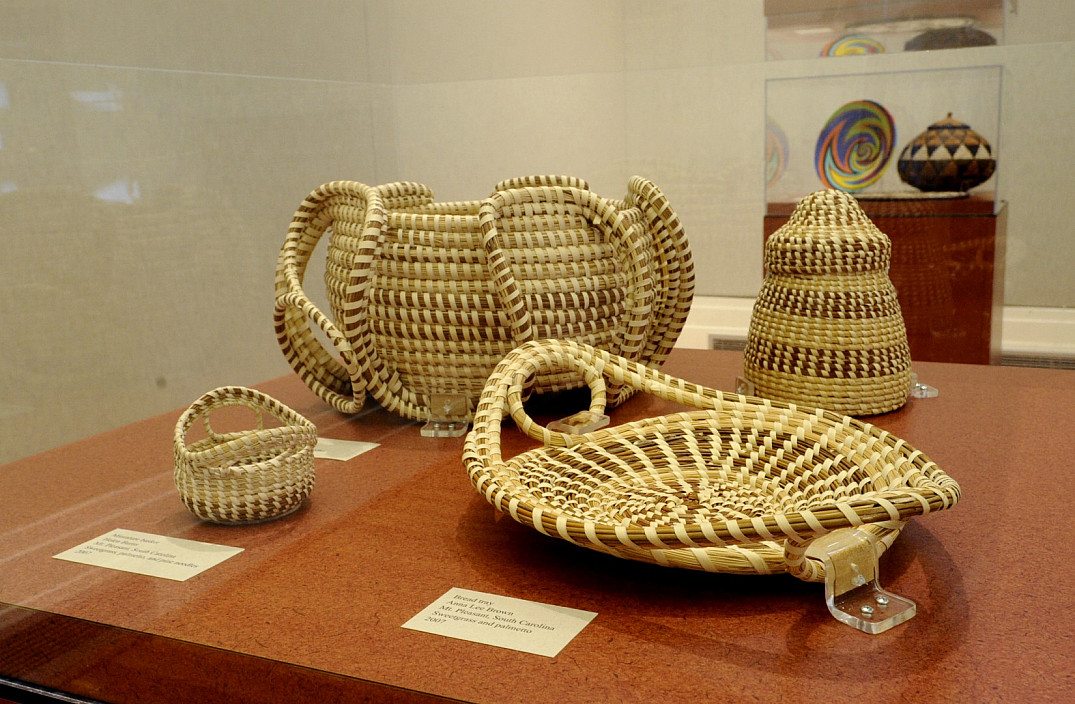 Installation view of Grass Roots: African Origins of an American Art.