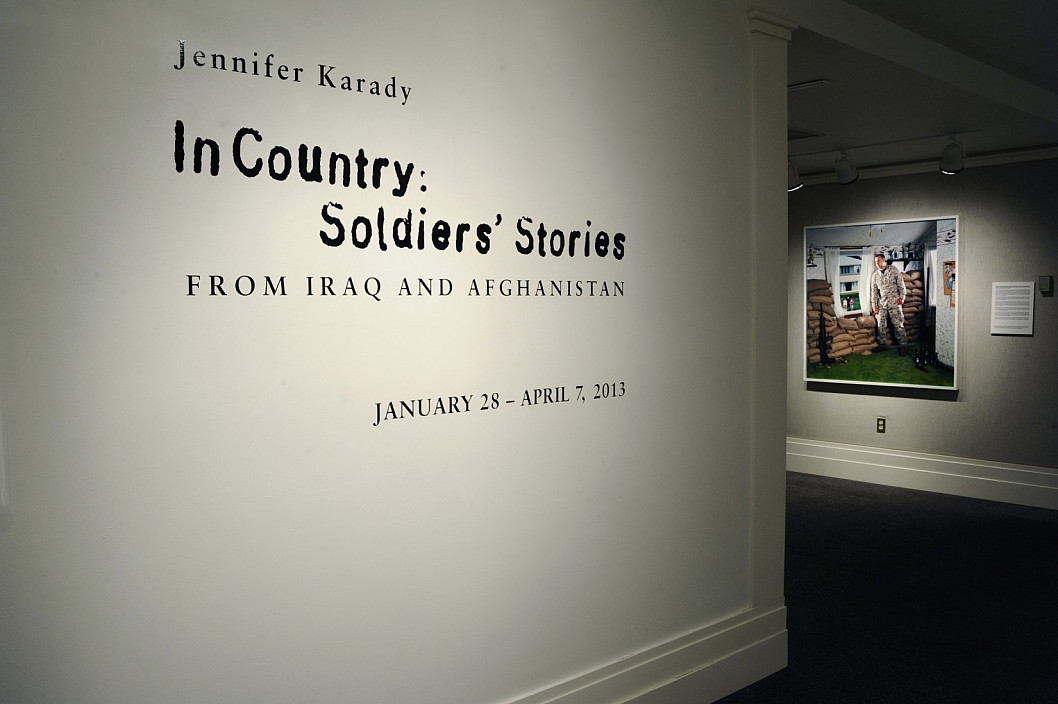 Installation view of In Country