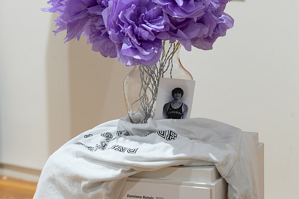 Installation view of Kylie Halko '23's work in ASE 2023.