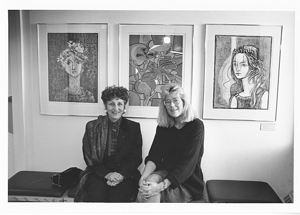 Françoise Gilot and Lisa Tremper Hanover, 1991