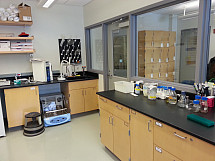 Photo of the Biochemistry Research Laboratory in Pfahler Hall 206