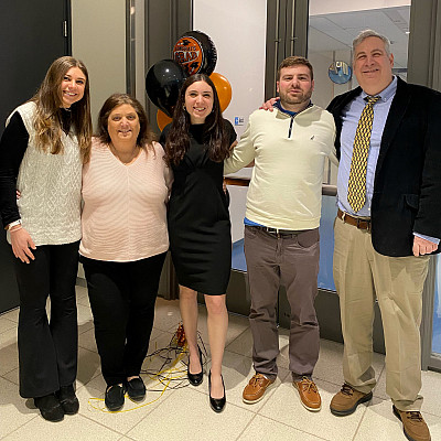 DelPo Family at Courtney's thesis defense