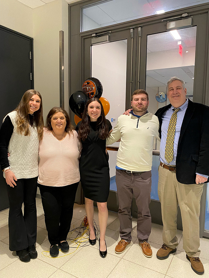 DelPo Family at Courtney's thesis defense
