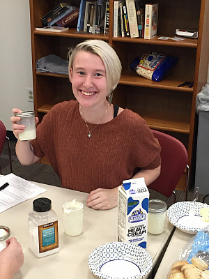 Exploring questions of labor in the food system trough butter making.